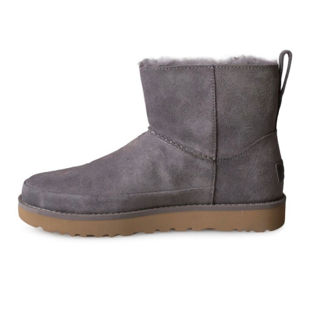 Women's Ugg Classic Zip Mini Boot Grey Size 8 - Picture 4 of 12